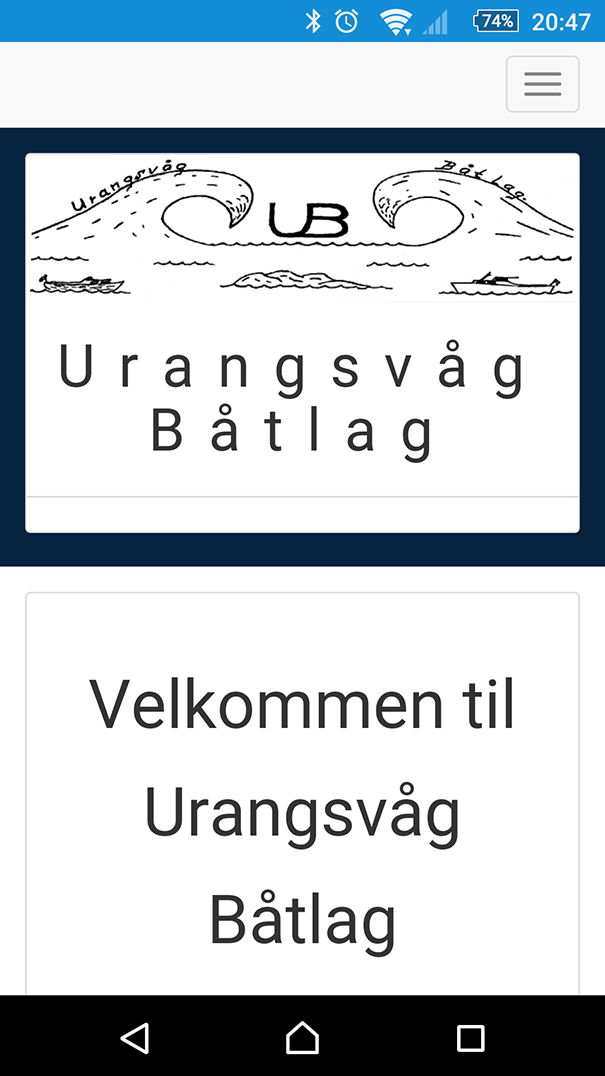 Bilde av nettsiden til Urangsvåg Båtlag